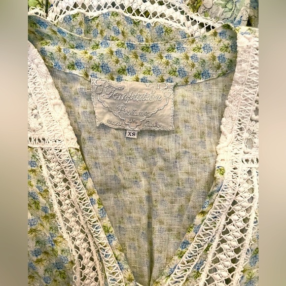 Temptation Positano classic Positano linen blend maxi dress cashmere green - Picture 6 of 8